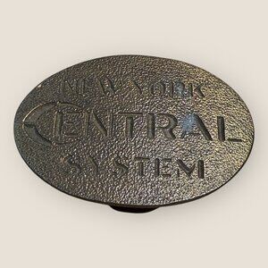 Jimm Watson 1976 Brass Belt Buckle New York Central System Vintage